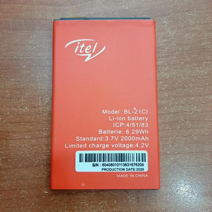 Itel A33 Battery Replacement BL-21CI Battery For with 2200mAh Capacity-Red