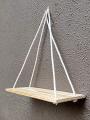 Wall Hanging Shelf, 1 Real Pine Wood Floating Shelves for Wall Shelves Plant Shelf -Wood Hanging Shelf. 