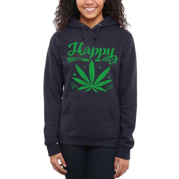 Navy Blue Happy Fleece Pullover Kangroo Winter High Quality Hoodie