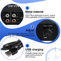 AU-8C Rechargeable NE5532 Stereo Audio Preamplifier Amp. 