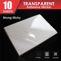 A4 transparent photo paper, self-adhesive. 