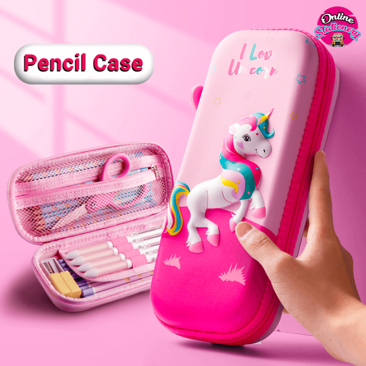 Pencil Box Unicorn Smiggle Fun Fair Hardtop Pencil Case Lilac