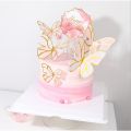 Set of 11PCS Butterfly Cake Topper Birthday Cake Decoration for Girls and Women. 