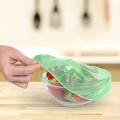 HMT Pack of 5 - Random Color and Design Reusable Food Storage Colorful Elastic Covers for Outdoor Family Picnic Plastic Plates, Plates Cover, Reusable Food Storage Covers, Plastic Dish Bowl Covers. 