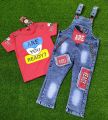 Bunny Blossom - Baba Fancy Romper and Frock - Denim and Jersey Design - (Tshirt, Denim or Jersey Dungaree)- Branded Bear Basket Premium Baby Baba Suit - Fine Quality Baby Boy and Girl Romper. 