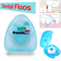 50M Dental Floss - Micro Wax Peppermint flavor Mint Flavor Flosser - Interdental Brush portable oral hygiene care - Freshup flat clean teeth wire Flossier - 50 Meter Best quality floss wire. 