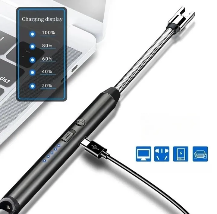 Electronic%20Kitchen%20Lighter%20USB%20Rechargeable%20Arc%20Pulse%20Ignition%20Windproof%20Portable%20Hook%20Metal%20Suitable%20for%20Kitchen%20Outdoor%20Camping%20BBQ%20-%20Image%205