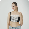 One-Piece Cleavage Cover Up Cloth For Women Tops Camisole Bra Insert Wrapped Chest Decoration Lace Transparent Tube Top 1Pcs. 