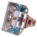 【wholesle668 Store】Big CZ Cubic Stone Rings Gold Color Rings Women Fashion Jewelry Day Gift. 