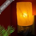 Gift City Presents Handcrafted Himalayan Salt Night Light Pink Cylinder Shape Lamp. 