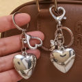 Ins Style Heart Shaped Keychain Backpacks Bowknot Heart Keyring for Women Y2k Jewelry Gift. 