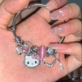 Sanrio Hello Kitty New Bracelets Cartoon KT Bangles Women Accessories Luxury Chains Y2k Girls Fashion Bracelets Girlfriend Gift Left Bank. 