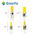 【Topnotch Store】EnwYe LED G4 Lamp Bulb 12V 220V 3W 6W COB SMD LED Lighting replace Halogen Spotlight Chandelier. 