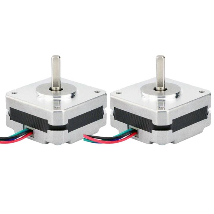 2Pcs 17Hs08-1004S 4-Lead Nema 17 Stepper Motor 20mm 1A 13Ncm(18.4Oz.In) 42 Motor Nema17 Stepper for Diy Cnc Xyz