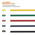 Power Resistance Band Set of 11 Piece 5 Tubes Door Hanger. 