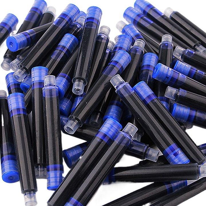 Ink Cartridges Refill Blue for Fountain Pen Blue  - Pack of 10 Pcs