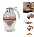Honey Chocolate Maple Syrup Dispenser Distributor Press Type Syrup Viscous Liquid Squeezer Juice Bottle Extrude for Home and Restaurant - Transparent 200 ml. 