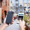 A ADDTOP Solar Charger Power Bank - 25000mAh Portable Solar Phone Charger with 4 Solar Panels & Dual 2.1A USB A Outputs External Battery Pack for Phones Tablets Outdoor Camping Black & Orange. 