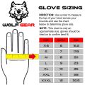 WOLF GEAR- Motorbike Motorcycle Gloves Black Mens Biker Leather Textile. 