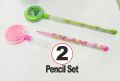 Cute Fancy Pencils Set Pack of 4 Pencils & 2 Pencil Set. 
