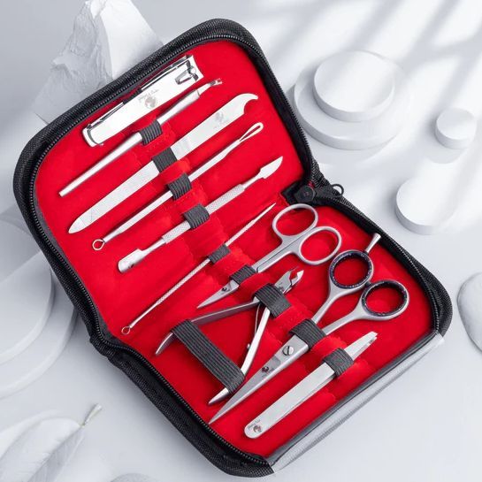 TV PARLOUR 10 PCS Professional Mani Pedi Tool Kit, Manicure Set Nail ...