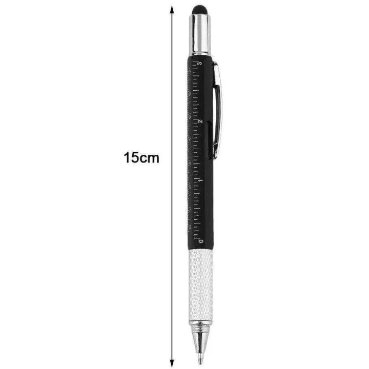 7%20in%201%20Multifunctional%20Touch%20Screen%20Stylus%20Ballpoint%20Pen%20with%20Screwdriver%20Spirit%20Level%20Scale%20Ruler%20Full%20Metal%20-%20Image%205