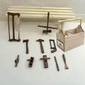Dollhouse Tools Set Dollhouse Toolbox for Doll House Accessories Dollhouse Decoration. 