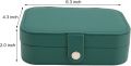 Travel Jewelry Box Jewelry Organizer for Double Layer Portable Mini Travel Case Display Storage Holder Boxes (Jewelry not included). 