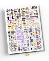 Bts bangtan boys kpop Sticker sheet uncut sticker sheet. 