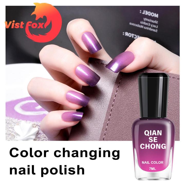 Winter Nail Designs 7ml Temperature Color Changing Nail Polish Fast Drying Gradient Varnish for Stunning Ombre Nail Art Southeast Asian Buyers' Favorite Ombre Nail Polish
