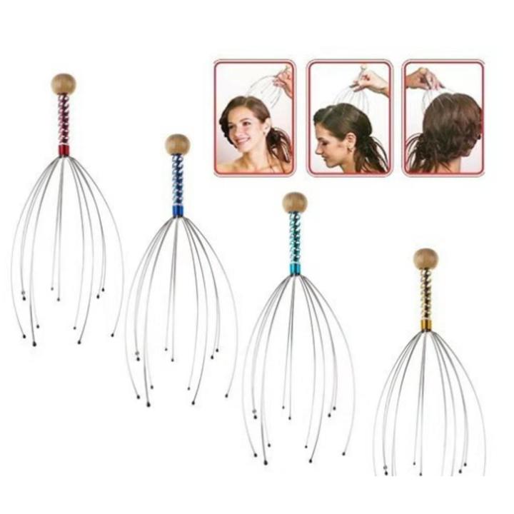 New Body Back Scalp Massager, Head Scratcher, Manual Head Massager for Stress Relief, Relaxing Scalp Scratcher, for Gentle Hair Stimulation - 1PC