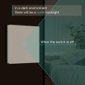 BSEED Touch Light Switch 1 Gang 2 Way, Tempered Glass Panel Light Switches with LED Indicator, White Touch Sensitive Light Switch-No Neutral Wire. 