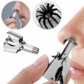 Mini Portable Stainless Steel Manual Nose Hair Trimmer. 