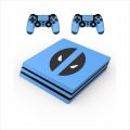 ps4 pro sticker fix skin deadpool design with 2 controller skin (not playstation ,not pouch type) brand rana decoration. 
