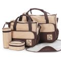Good Quality Brand Multifunction 5 Pieces Mother Mummy Maternity Nappy Bag. 