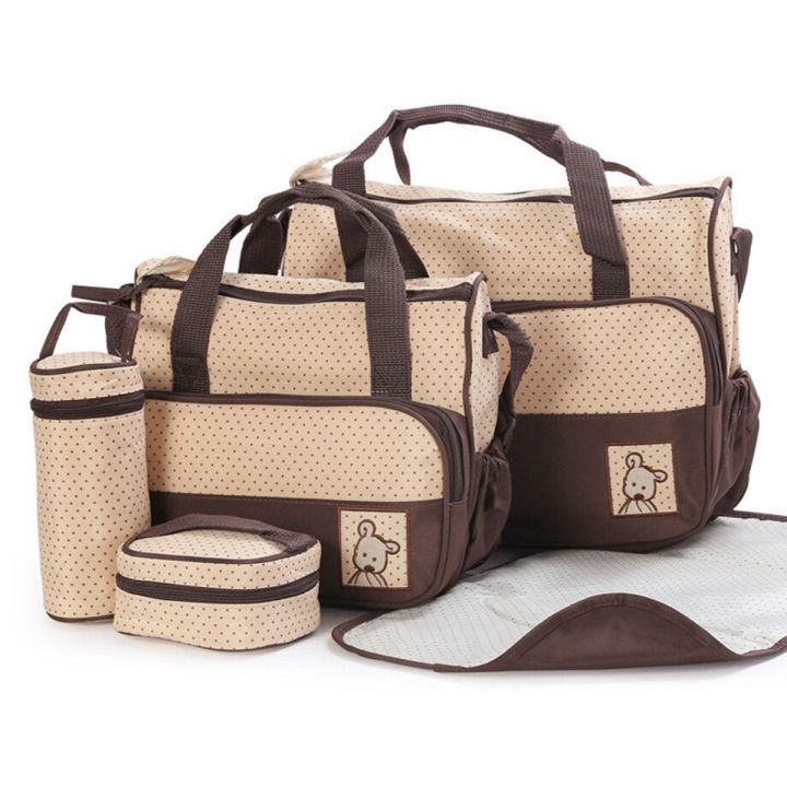 Good Quality Brand Multifunction 5 Pieces Mother Mummy Maternity Nappy Bag