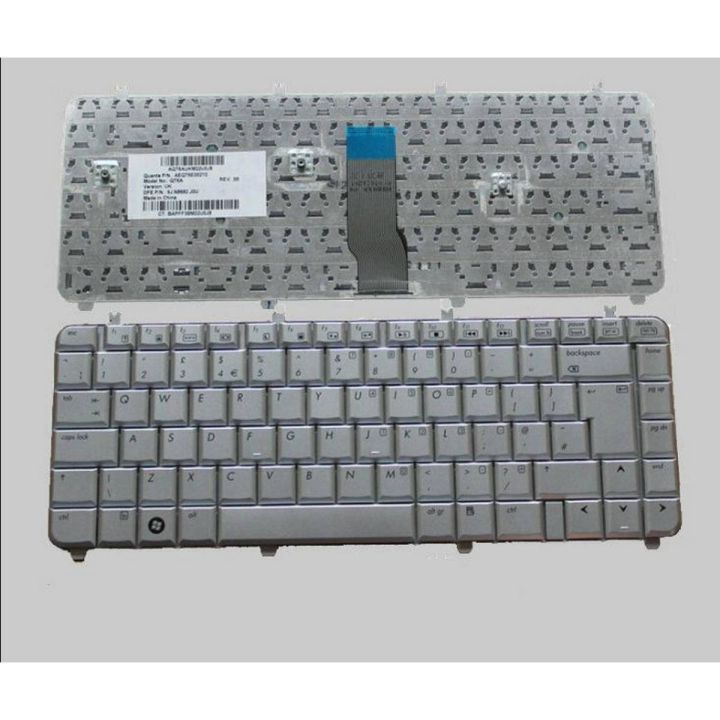 Laptop Notebook Keyboard Pavilion DV5-1000  Series   P/N  488590-001 – Silver