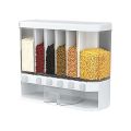 Wall-mounted Cereals Dispenser Press Grain Storage Tank. 