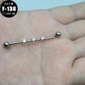 ASTM F136 Titanium Piercing Earring Industrial Barbell for Women Internal Thread Cubic Zircon 14G Cartilage Earring Body Jewelry. 