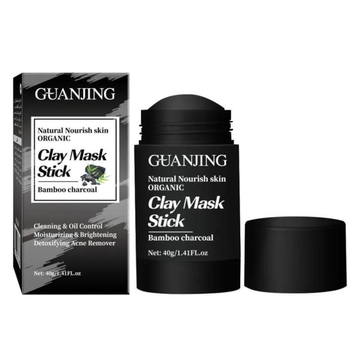 Guanjing Clay Mask Stick Black Natural Nourish Skin Organic 40g