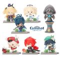 2022 Hot Genshin Impact Anime Figure Battlefield Heroes Theme Series Action Figure KLEE/DILUC/VENTI/FISCHL/KAEYA Figure Doll Toy. 