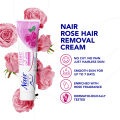 Nair hair removal cream Rose fragrance for silky and smooth skin 110g. 