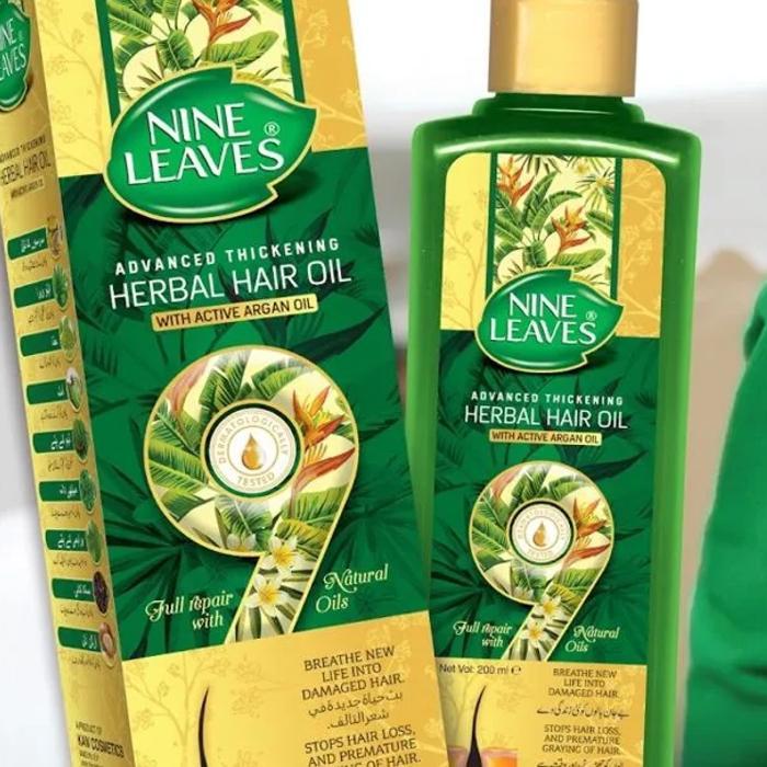 Essential Hair Oil For Longer Hair Growth Nine Leaves Extract Hair Oil 200 ml