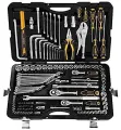 Ingco 142Pcs combination tools set (Sockets, Wrenches, Hammer, Plier etc) With Hard BMC Box. 