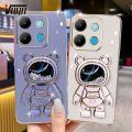 VRQR Luxury Soft Case For infinix Note 30 4G 5G Back Cover Cute 3D Quicksand Astronaut Folding Stand Cover infinix Note 30Pro 40Pro Plus 30 VIP 30i Zero 30 20 GT 20 Pro X6821 X6851 X6853. 