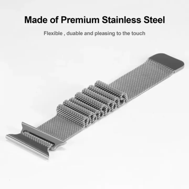 Silver%20%7C%20Apple%20Watch%20Milanese%20Magnetic%20Loop%20Strap%20%7C%20Stainless%20Steel%20Band%20%7C%2042mm%20/%2044mm%20/%2045mm%20-%20Image%203