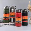 1100ml Stainless Steel Insulated Thermos Bottle, Vacuum Flask Outdoor Sports Water Bottle With Bottle Pouch/Cover. 