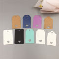100 pcs Scalloped Kraft Paper Card / Blank Tag / Wedding Favour Gift Tag Price Label with gift and part tags 5x3 cm. 