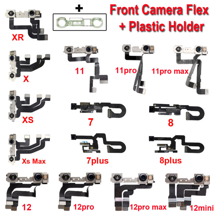 1set Front Camera Flex Cable For iPhone 7 8 Plus SE X X XS Max 11 12 Pro Max Facing Camera Right Proximity Sensor Flex Cable
