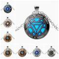 marvel avenger endgame Iron Man arc reactor necklace Tony Stark Necklace Quantum Realm pendant action Figure toy cosplay men kid. 